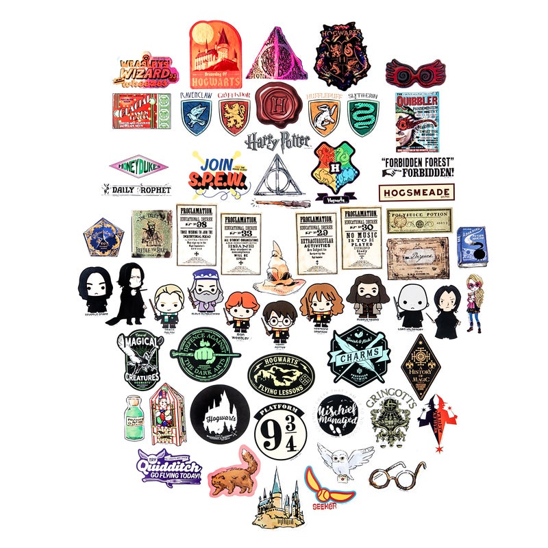 Conquest Journals Harry Potter Ravenclaw Vinyl Stickers  Unique Stickers Including Holograms  Waterproof and UV Resistant  Great for All Your Gadgets  Potterfy All The Things (120 Pack Variety Bundle) - Image 3